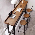 Solid wood bar table for home balcony casual small bar table high-leg table solid wood bar cabinetaccessible luxuryclassy long table
