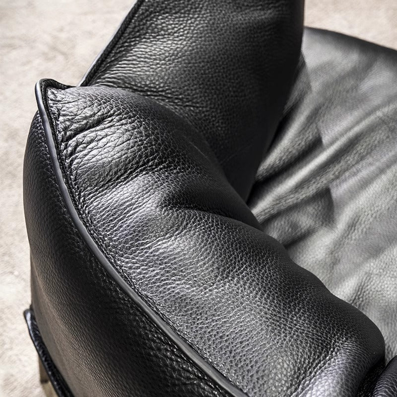 Source factory light luxury single sofa living room for homeclassy designer genuine leather classy art balcony casual chair