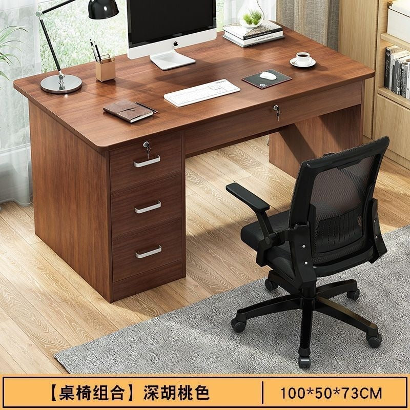 Computer desk desktop home desk bookcase all-in-one office desk minimalist modern bedroom writing desk student study table