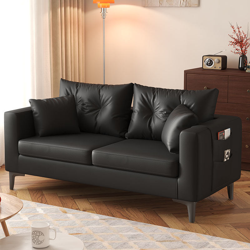 Cat scratch leather sofa sofa small apartment cat claw leather rental apartment clothing store double slot two people three people lazy