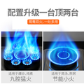 Gas stove double stove for home gas stove natural gas liquefied gas embedded desktop fierce fire stove timing new arrival