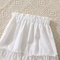 girls' outfit:  summer new style - kids' chic 3d floral flutter sleeve top and skirt two-piece set