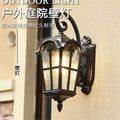 Outdoor wall lamp - waterproof courtyard, balcony, villa, european style exterior, antique-style gate, courtyard lamp post, wall light