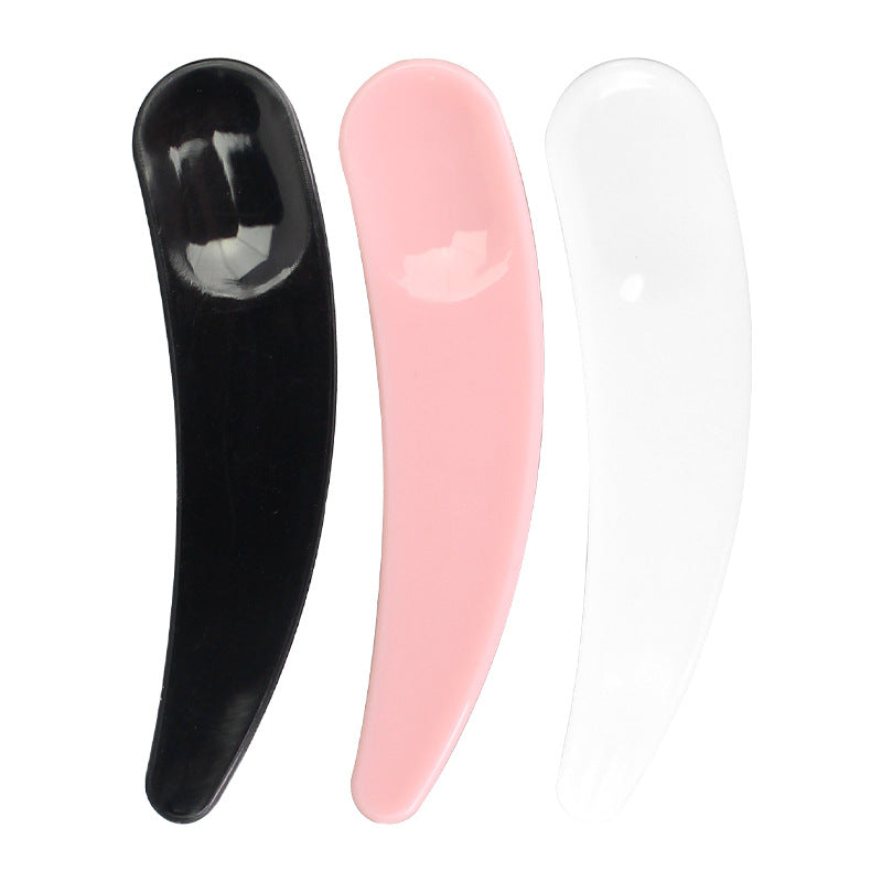 Crescent-shaped spoon mask dispensing scraper cream cosmetic packaging digging stick cream dispensing stirring arc-shaped mixing stick spoon