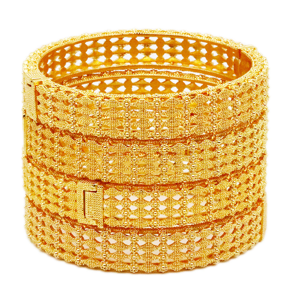dubai women's bracelet middle eastern gold bracelet ethiopian saudi arabian wedding bridal jewelry