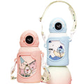 Kids thermos cup 316 stainless steel straw cup cute stainless steel cartoon student cup portable cup manufacturer