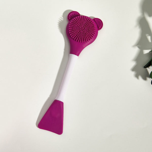 Directly from the manufacturer, double head dual-purpose silicone mask brush DIY mask homemade mold adjustment stick face cleaning tool