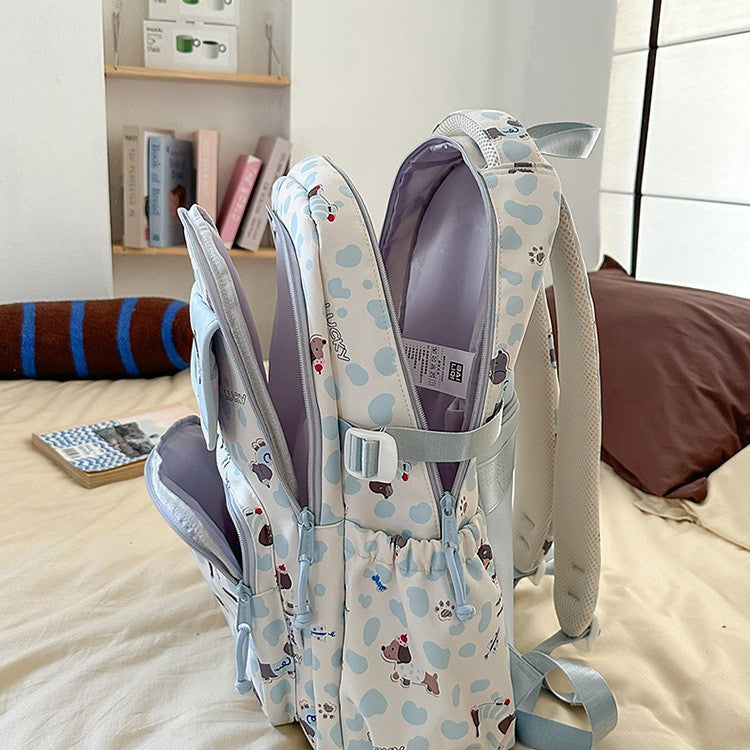 Cute and stylish cartoon backpack for high school students, 2025 new arrival, large capacity, unique design