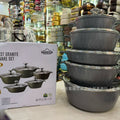 Uakeen five-piece soup pot suit medical stone non-stick suit pot non-stick pan cooking pot soup pot small milk pot