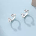 Open ring wholesale european and american cross-border jewelry women's stylish alloy niche high-end love diamond-encrusted couple rings