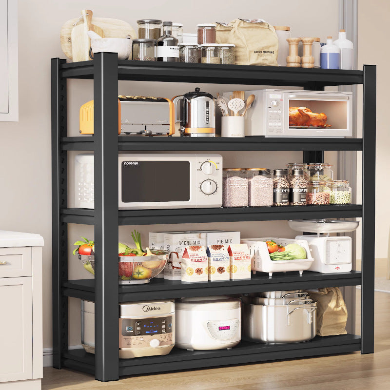 Kitchen storage rack - multi-tier organizer, carbon steel, multi-functional, freestanding, all-in-one shelf for home, sundries, and storage