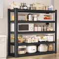 Kitchen storage rack - multi-tier organizer, carbon steel, multi-functional, freestanding, all-in-one shelf for home, sundries, and storage