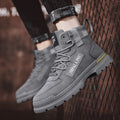 Spring high-top men's shoes 2025 new spring sports casual waterproof non-slip wear-resistant shoes men's martin boots trendy shoes