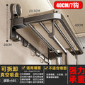 No-drill suction cup shelf - bathroom towel rack & clothes organizer - toilet storage rack