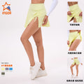 Summernew arrivalfashion tape two-piece high waist tennis skirt badminton golf breathable fitness half-length sports skirt