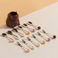 Cream style capybara ceramic fruit fork suit afternoon tea fruit fork spoon restaurant cafe fork spoon wholesale