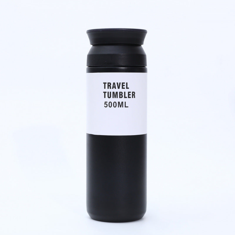 Japanese harajuku smart temperature display stainless steel insulated tumbler - portable outdoor business gift mug