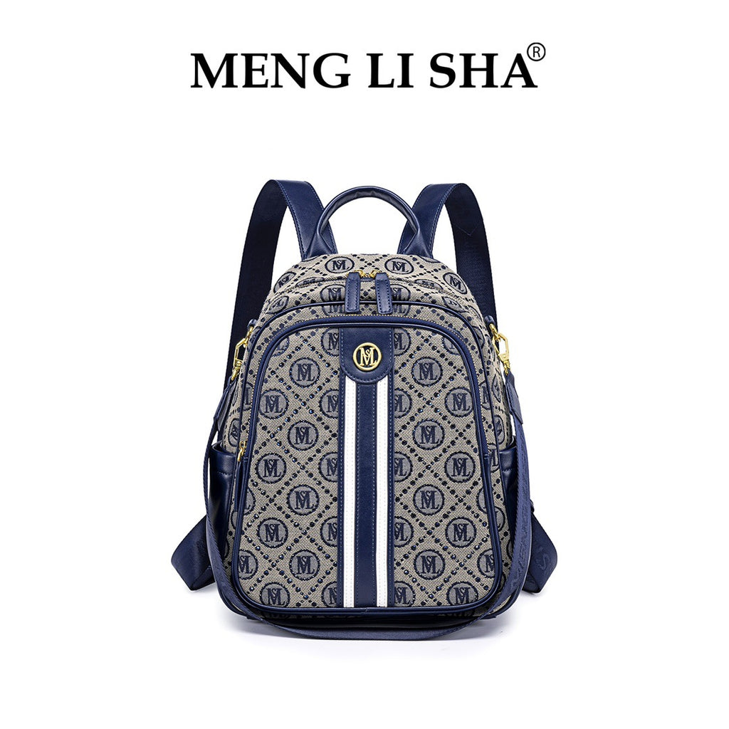 New niche high-end shoulder commuter backpack fashionable and casual large-capacity female personality simple light travel schoolbag