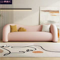 Cream style sofa clothing store beauty salon curved sofa rest area reception accessible luxury bedroom fabric small sofa