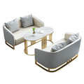 Luxury hotel lobby meeting table and chair set, sales office sofa, business reception area, rest area - one table with four chairs