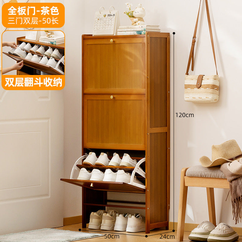 Simple shoe rack household door multi-layer with door dust-proof entry shoe rack shoe cabinet high vertical integrated storage rack