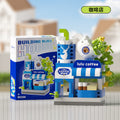 micro-particle building block mall department store chain street scene ornaments compatible with lego kids educational assembly toys