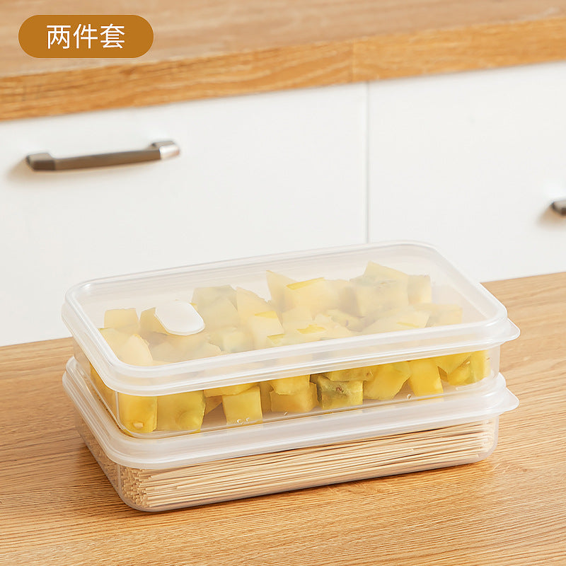 Kitchen Food Refrigerator Storage Box Transparent Sealed Fruit Food Fresh-keeping Box Food Grade Plastic Japanese Bento Box