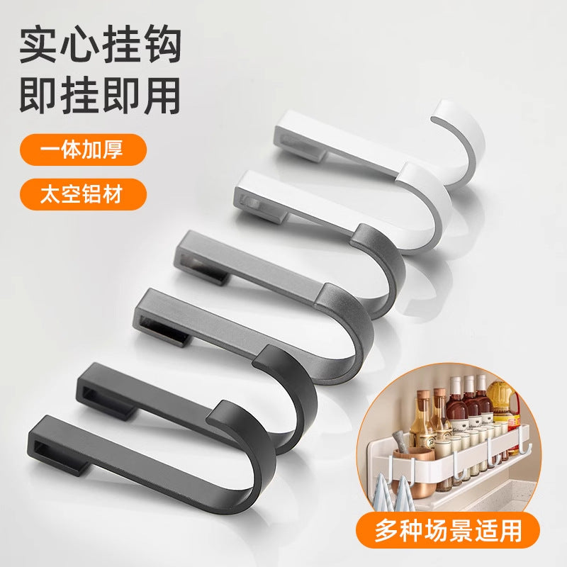 Bathroom kitchen bathroom s hook towel metal single hook detachable hanging rod storage rack accessories special