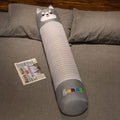 Linen mat long pillow summer cylindrical long pillow summer candy pillow bedside cushion leg pillow detachable
