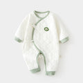 Babibele quilted romper - lightweight cotton bodysuit for newborns, seamless design, pure cotton butterfly romper, crawling suit, infant and toddler clothing