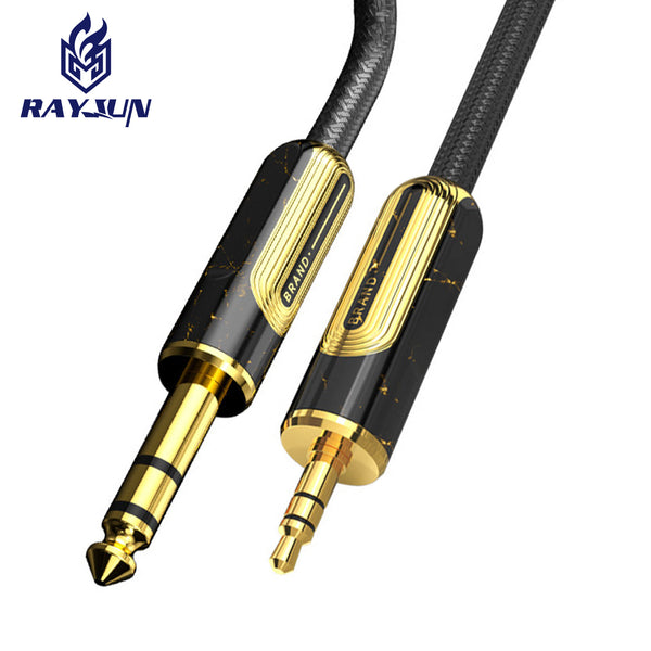 Brand private mold 3.5 to 6.35 audio cable, electric guitar electronic drum speaker audio cable, audio cable manufacturer