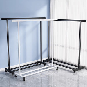 Clothes hanger floor-standing for home balcony indoor simple clothes drying pole movable clothes hanger student dormitory clothes drying rack