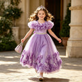 Girl dressexportgirl dress mesh birthday princess dress kids flower tutu dress flower girl wedding dress