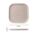 10inch square plate-yellow