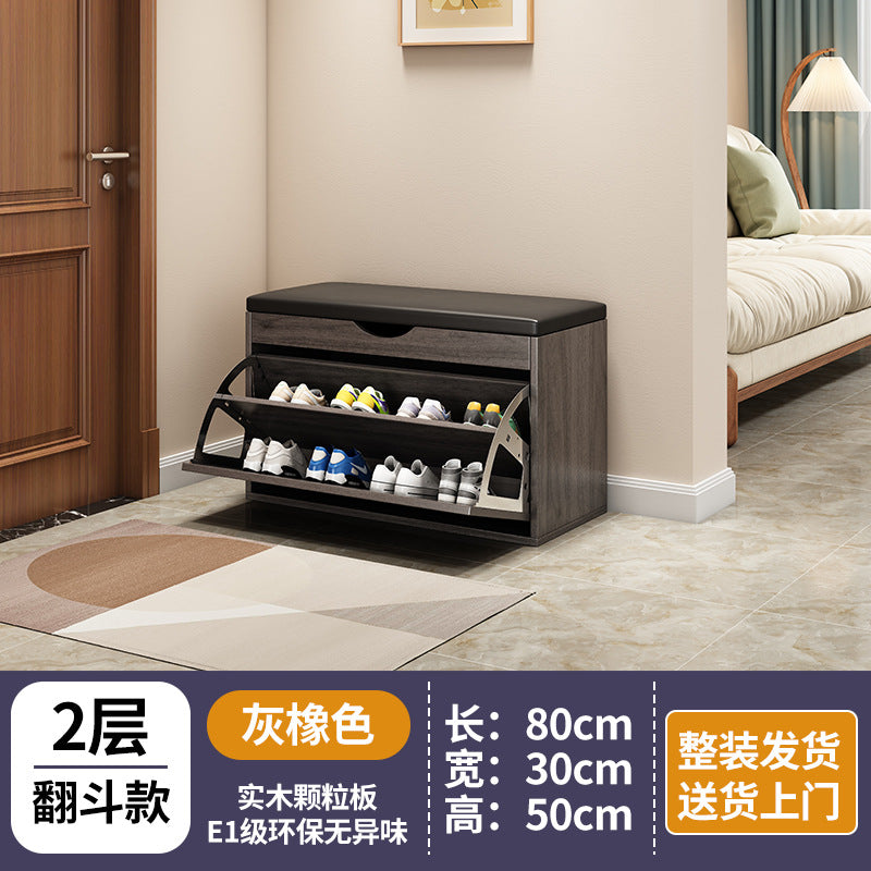 new arrival: bestselling flip-top shoe cabinet - home entryway shoe bench, shoe rack, and stool combo - all-in-one seating & space-saving storage
