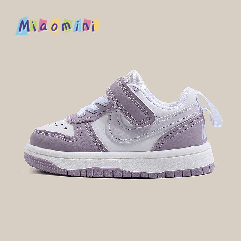 Spring/autumn new children's sports shoes, boys' casual low-top sneakers, girls' baby shoes, fashionable soft sole, ages 1-3