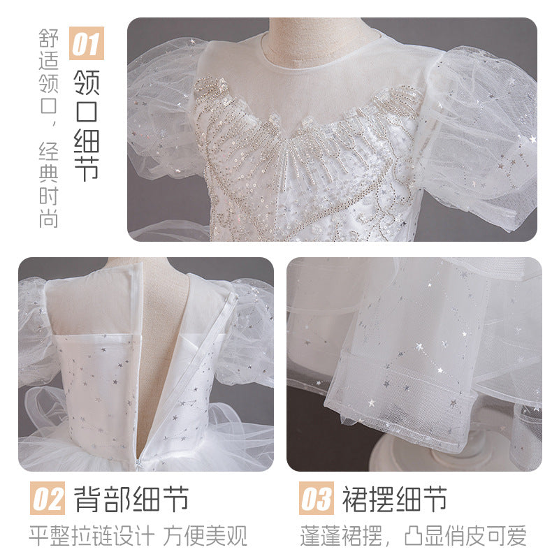 Yimingwei export cross-border kids dress short princess skirt tutu skirt children's kiddress dress