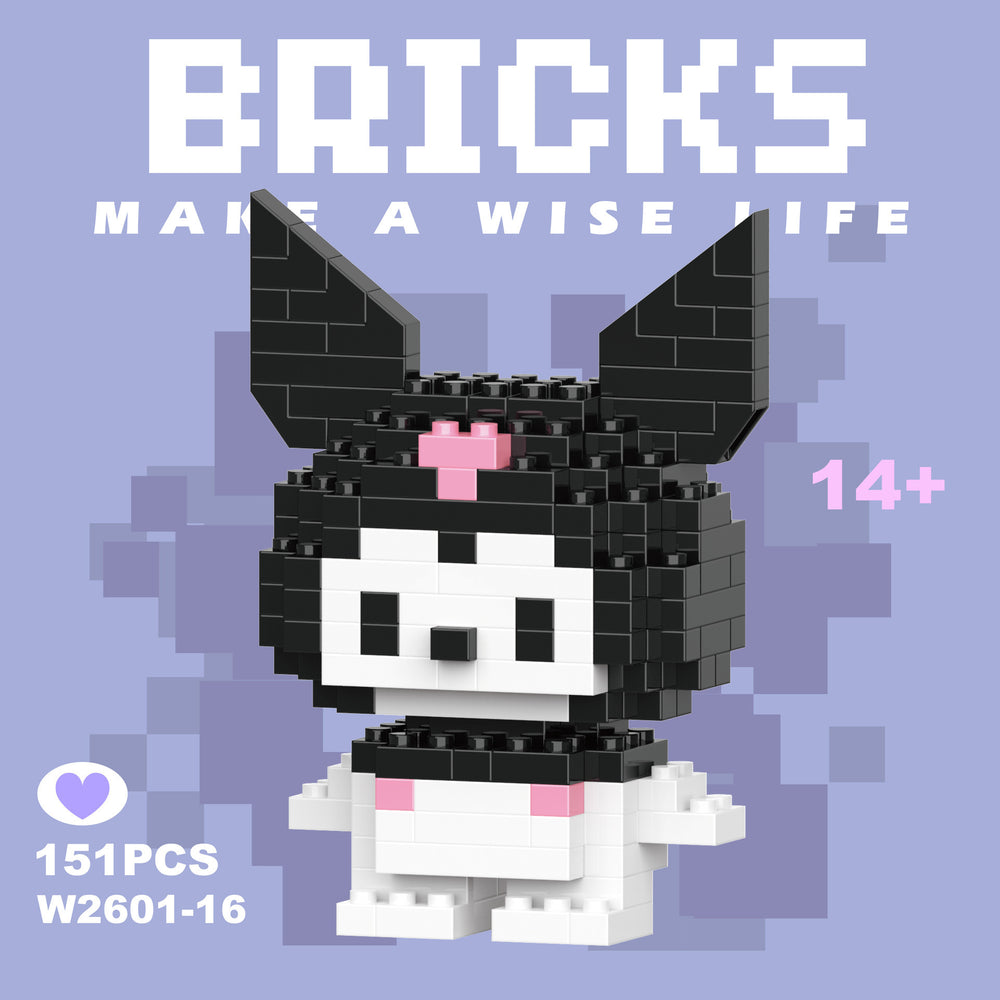Compatible with lego micro bricks, children's educational building blocks, puzzle assembly gifts, cartoon figures, for boys and girls, suitable for street vendors