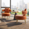 Nordic negotiation table and chair combination sales office reception lounge casual balcony leather single sofa coffee table combination
