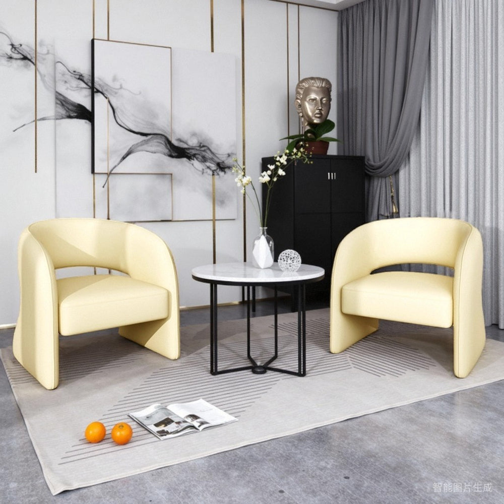 Nordic single sofa chair balcony living room home lazy casual sofa hotel b&b light luxury reception negotiation chair