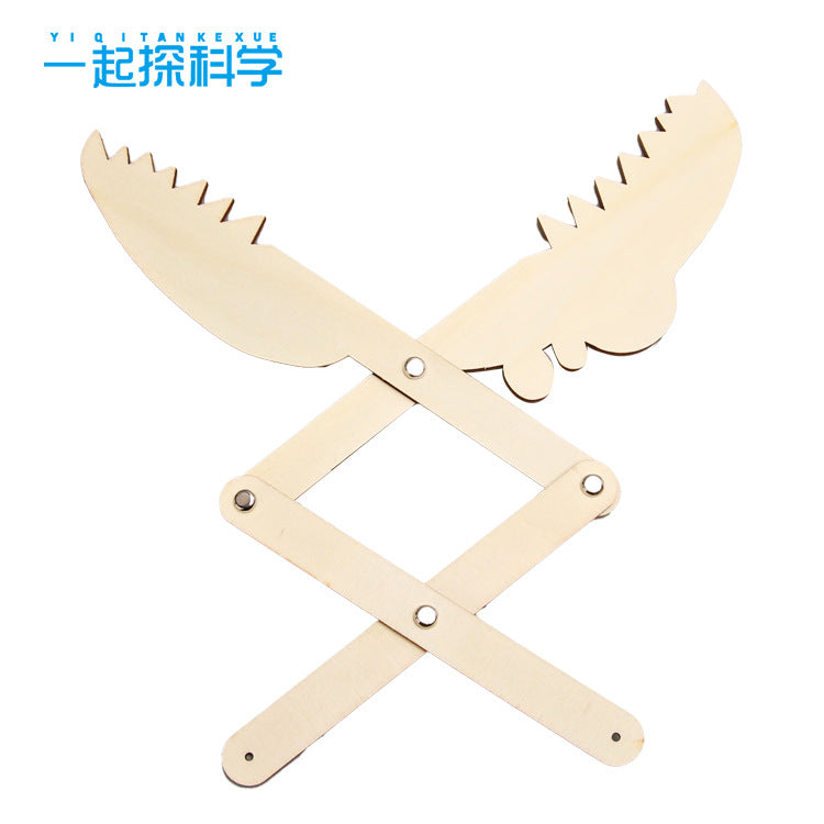 Primary school students science small production small invention stem children science and technology experimental materials toys DIY manipulator