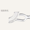 Baohui babibaby toothbrush 1-2 years old training toothbrush baby silicone toothbrush kids milk toothbrush oem export