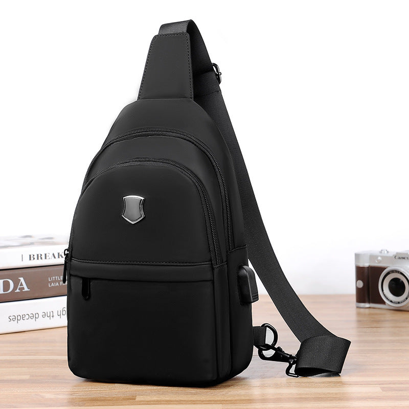 Processing custom breast bag trendy fashion chest bag men's and women's outdoor crossbody small backpack shoulder bag wholesale
