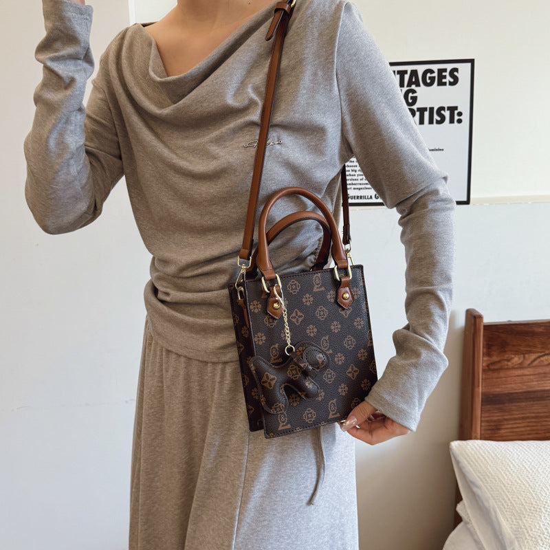 niche bag women's accordion bag easiest for matchnew arrivaltrendyclassy texture western style crossbody bag small square bag