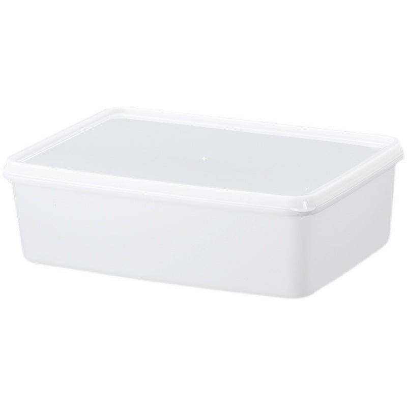 Rectangle transparent crisper food grade sealed box with lid refrigerator storage box kitchen plastic box lunch box wholesale