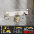 White plastic ball-3 rows of hooks [patch type]