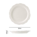8.6inch shallow plate white