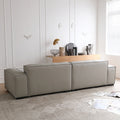 Tofu block genuine leather sofa modern casual first layer cowhide cream style small apartment living room modular modular sofa