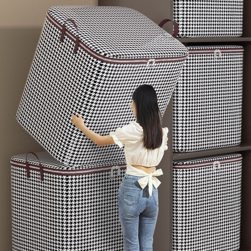 Qiandongge clothing quilt storage bag wardrobe sorting storage box basket moving packing portable storage dust bag