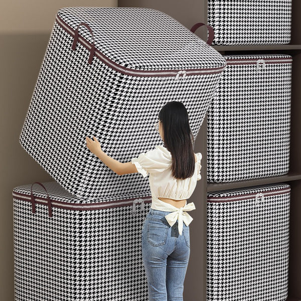 Qiandongge clothing quilt storage bag wardrobe sorting storage box basket moving packing portable storage dust bag